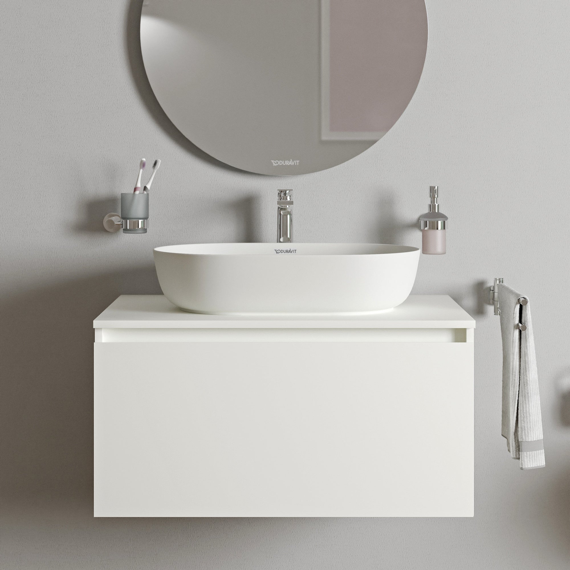 Duravit Vellora Meuble sous-lavabo sur console 80 cm