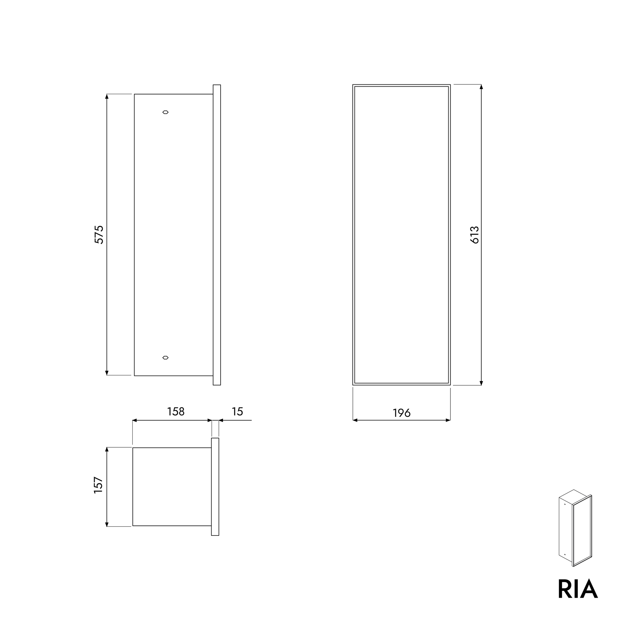 Module WC encastré RIA
