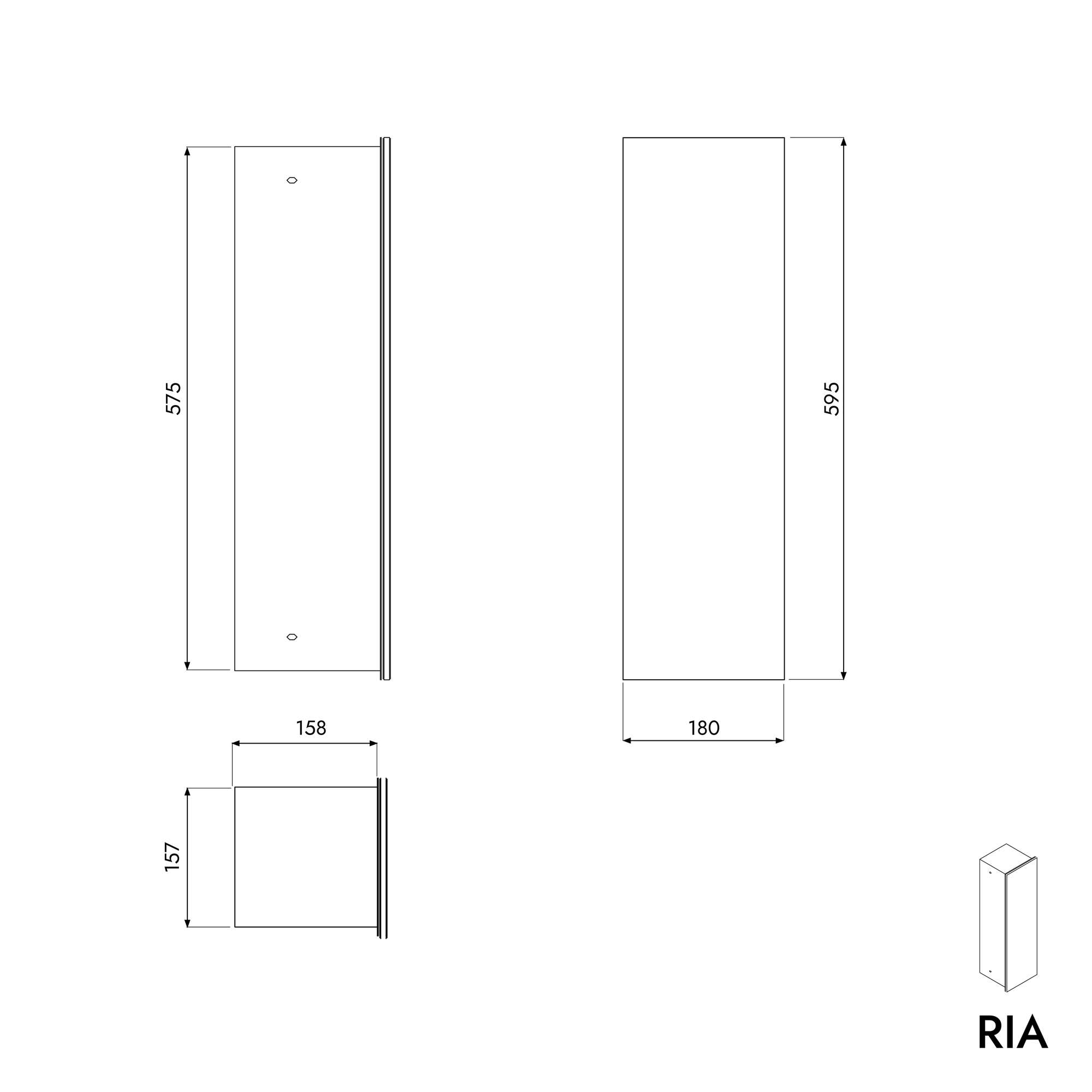Module WC encastré RIA