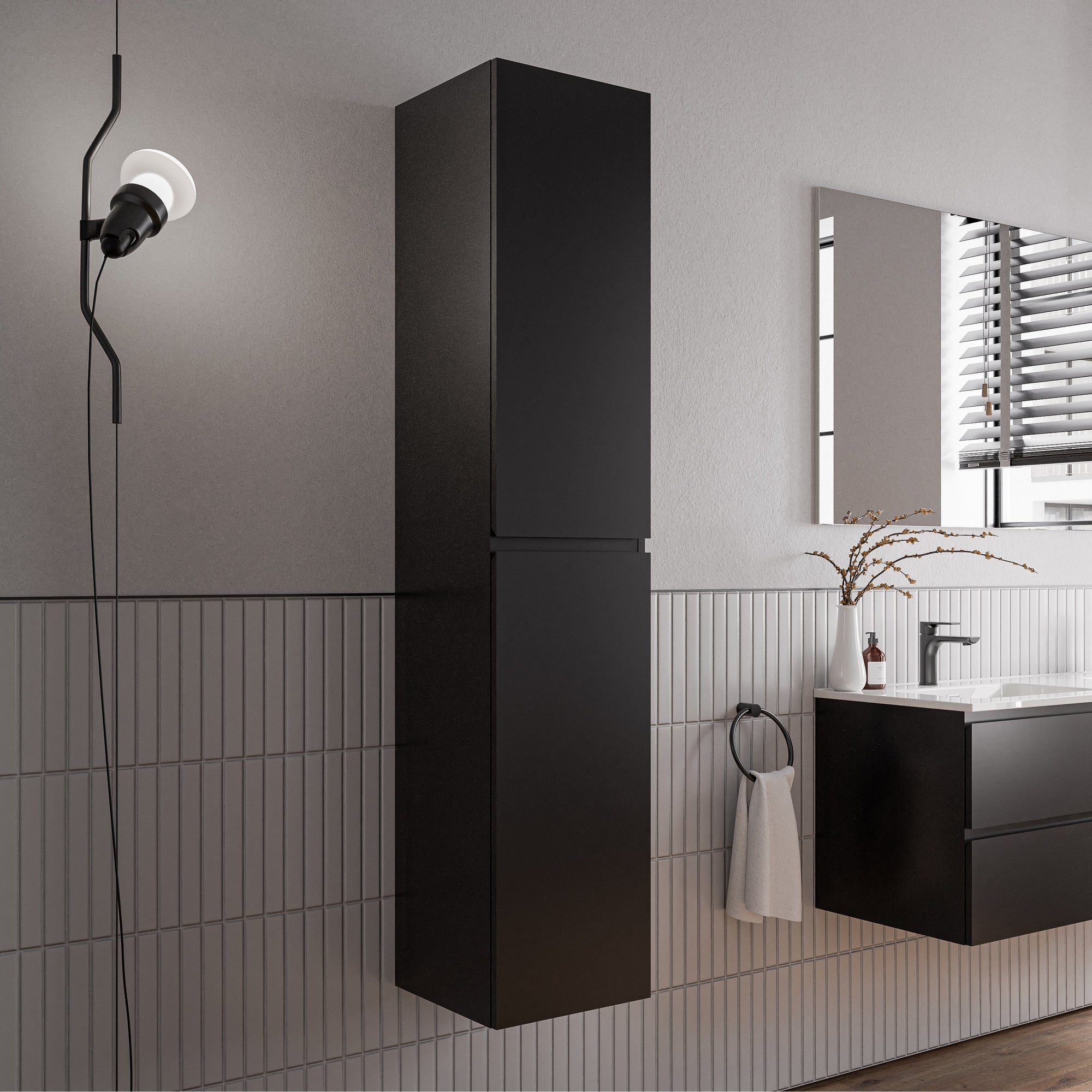 Ensemble de meubles de salle de bain AVA 100 cm avec lavabo