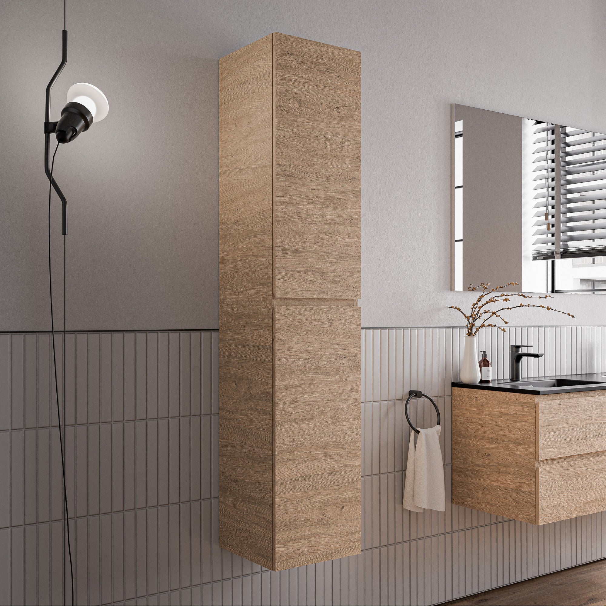 Ensemble de meubles de salle de bains AVA 80 cm avec lavabo