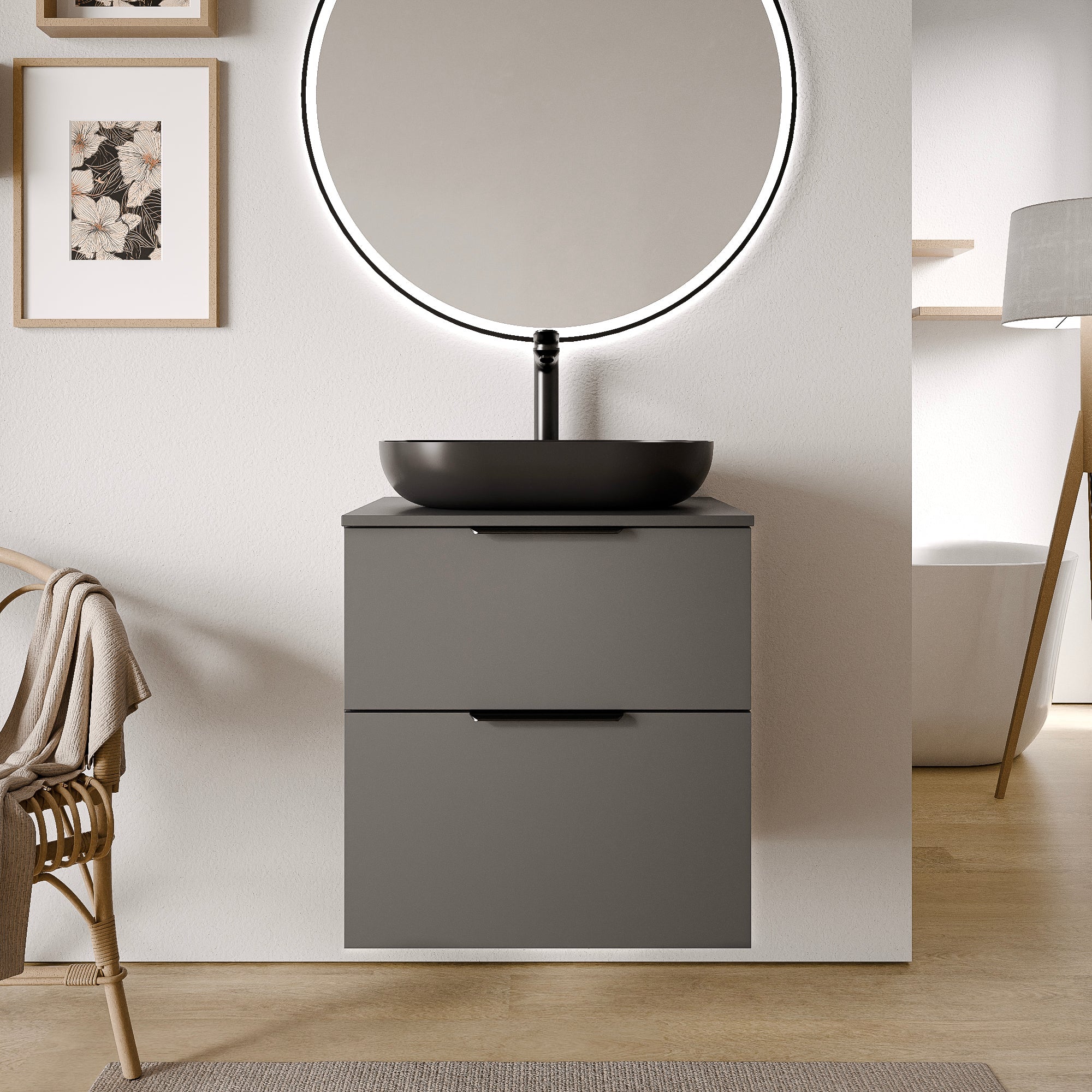 Meuble salle de bain TIM 60 cm