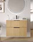 Ensemble de meubles de salle de bain TIM 80 cm avec vasque en céramique