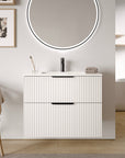 Ensemble de meubles de salle de bain TIM 80 cm avec vasque en céramique
