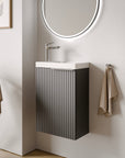 Ensemble de meubles de salle de bain WC invités TIM 40 cm avec lavabo