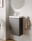 Ensemble de meubles de salle de bain WC invités TIM 40 cm avec lavabo