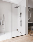 Paroi de douche à l'italienne EX102-2 - Verre nano 10 mm
