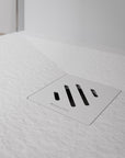 Receveur de douche plat en fonte minérale VIREO