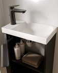 Ensemble de meubles de salle de bain WC invités TIM 40 cm avec lavabo