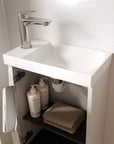 Ensemble de meubles de salle de bain WC invités TIM 40 cm avec lavabo
