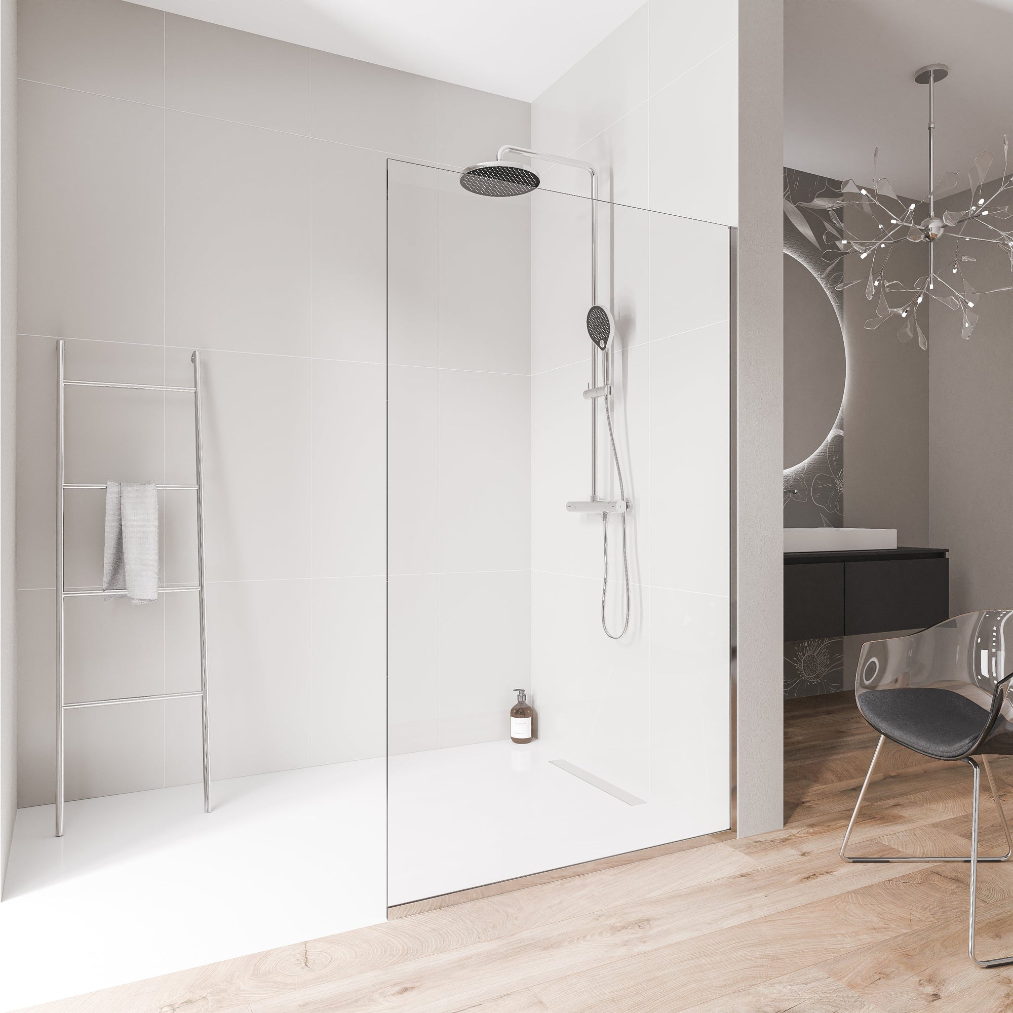 Parois de douche à l'italienne EX102 - Verre nano 10 mm
