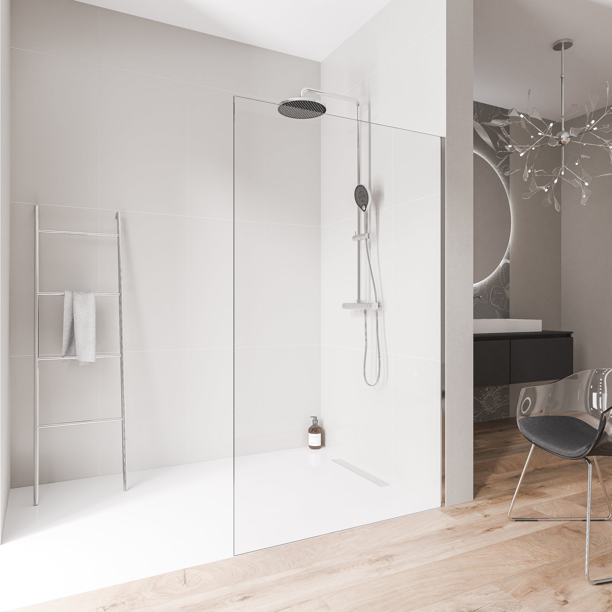 Parois de douche à l'italienne EX102 - Verre nano 10 mm