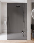 Paroi de douche à l'italienne EX102-2 - Verre nano gris 10 mm