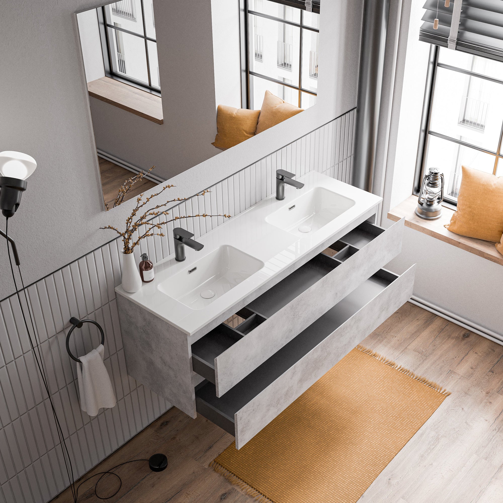 Meuble salle de bain AVA 140 cm