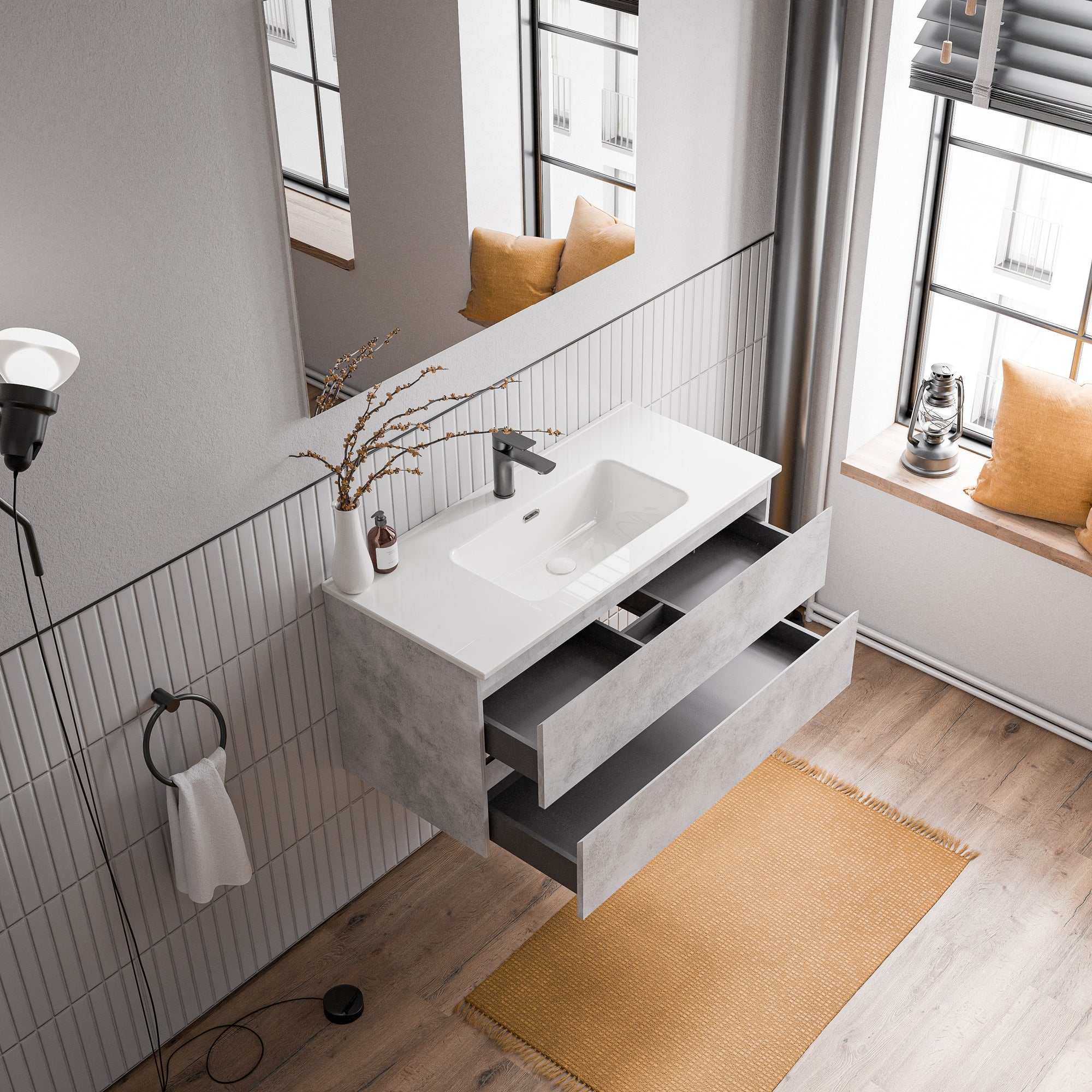 Meuble salle de bain AVA 100 cm