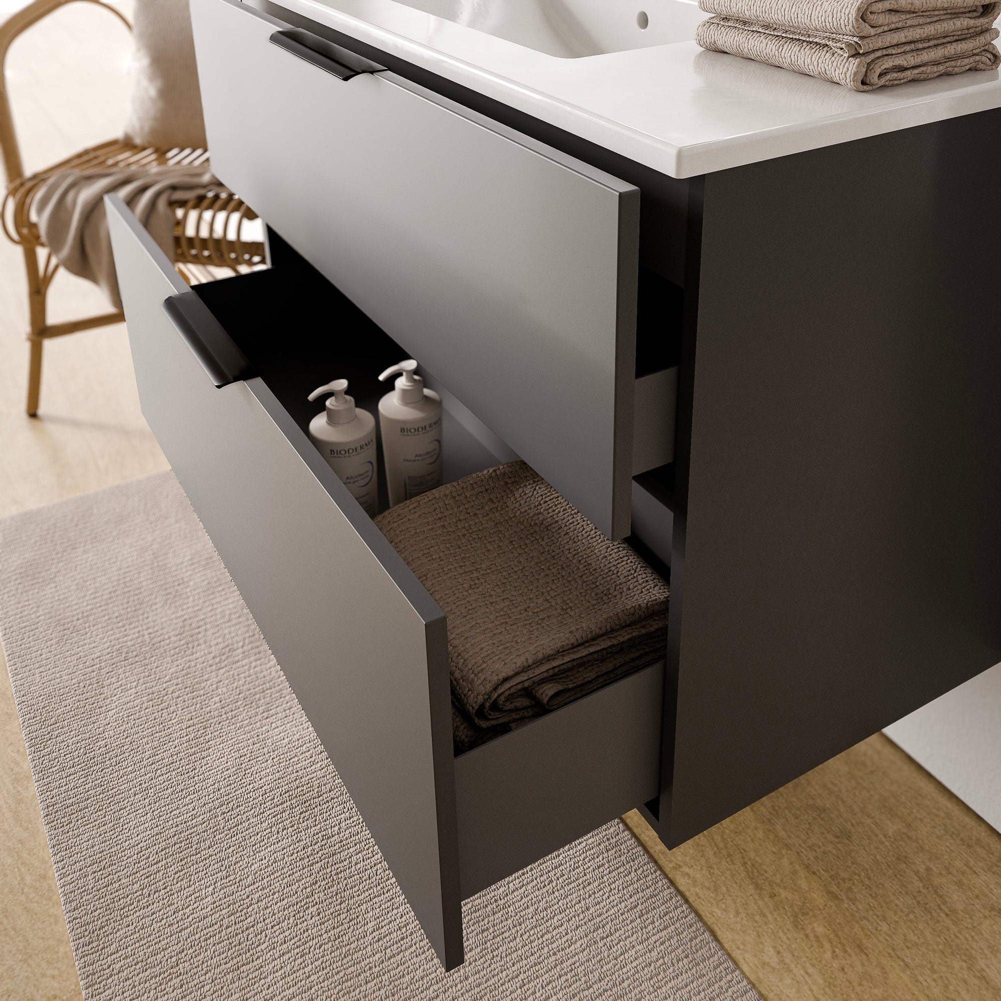 Ensemble de meubles de salle de bain TIM 100 cm avec lavabo