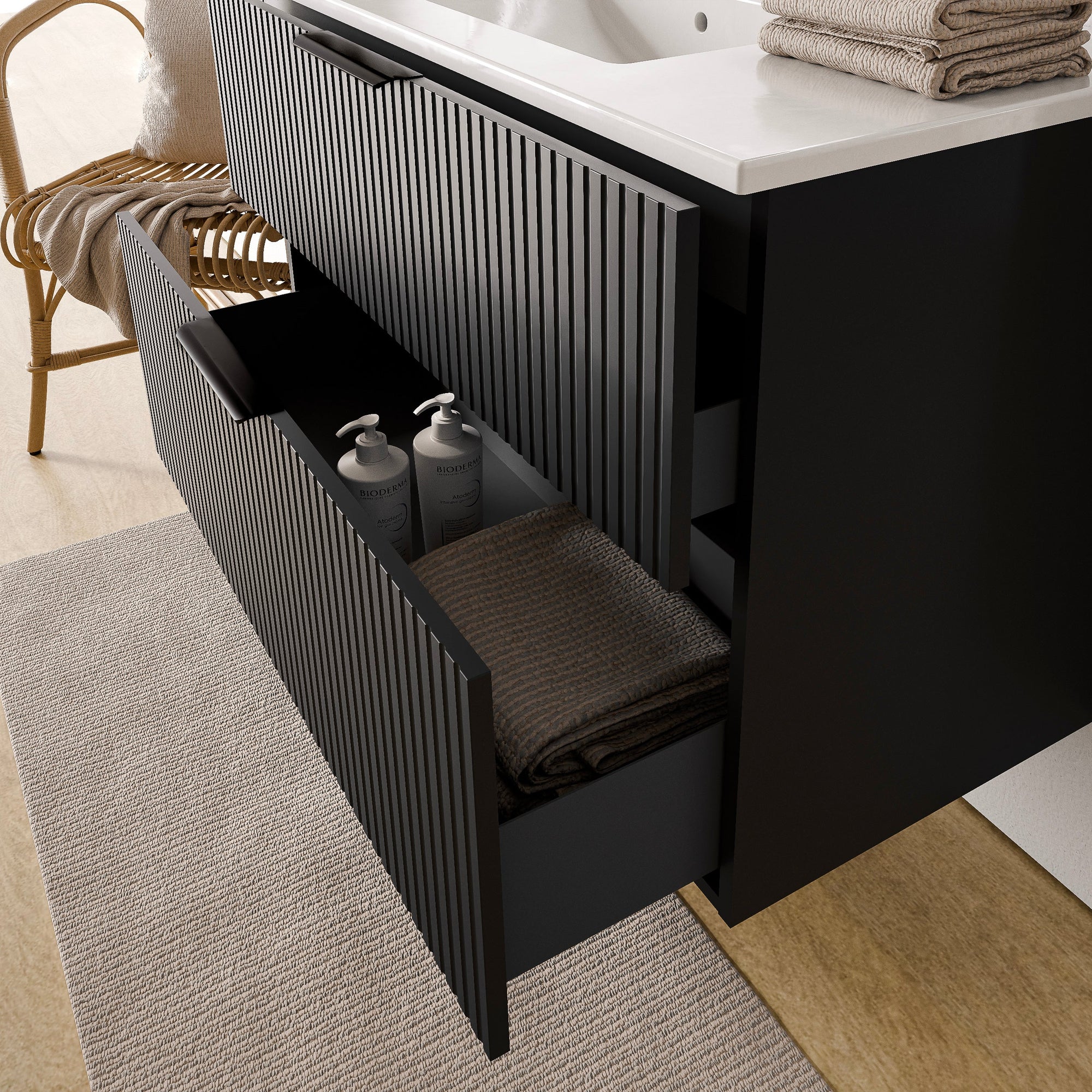 Ensemble de meubles de salle de bain TIM 60 cm avec lavabo