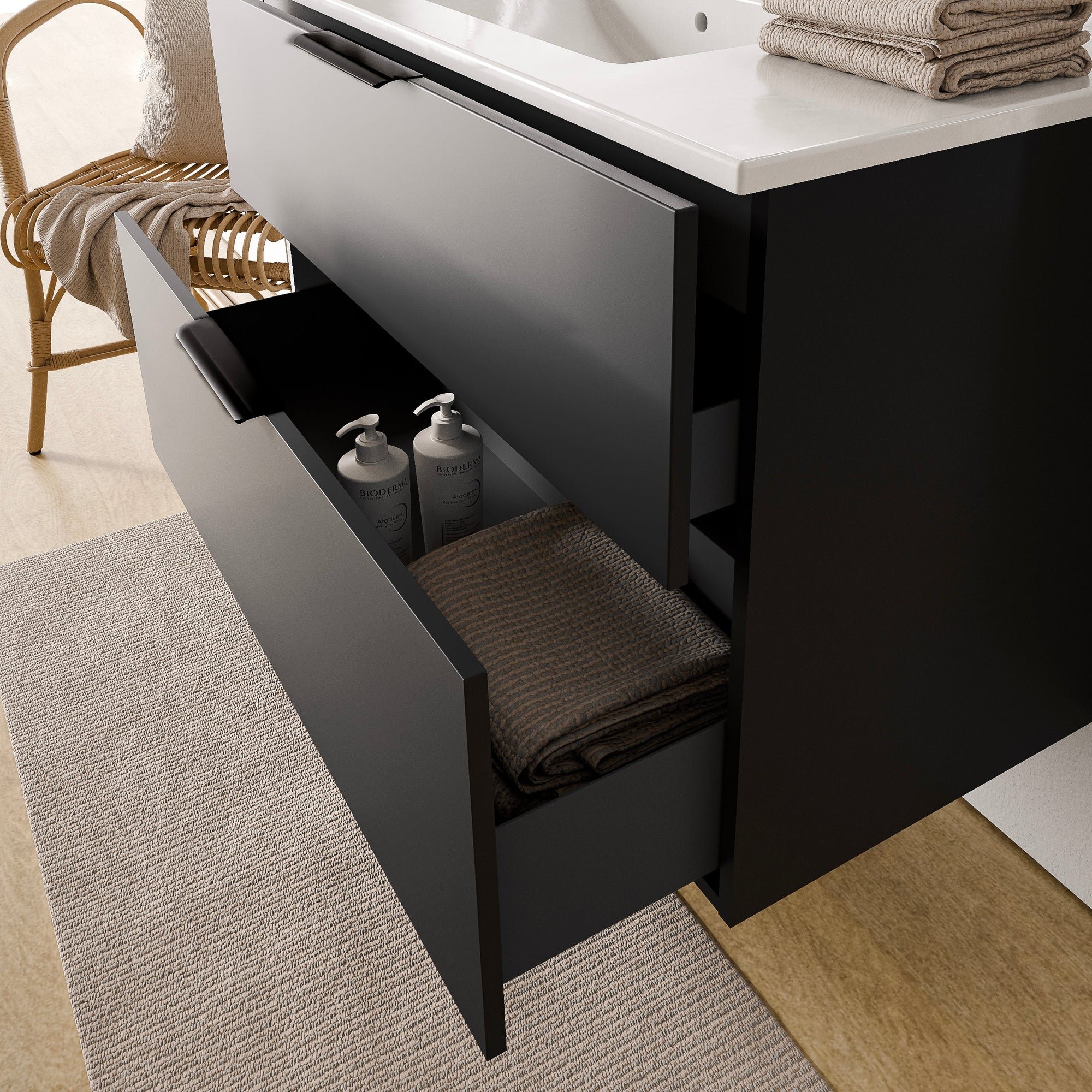 Ensemble de meubles de salle de bain TIM 100 cm avec lavabo