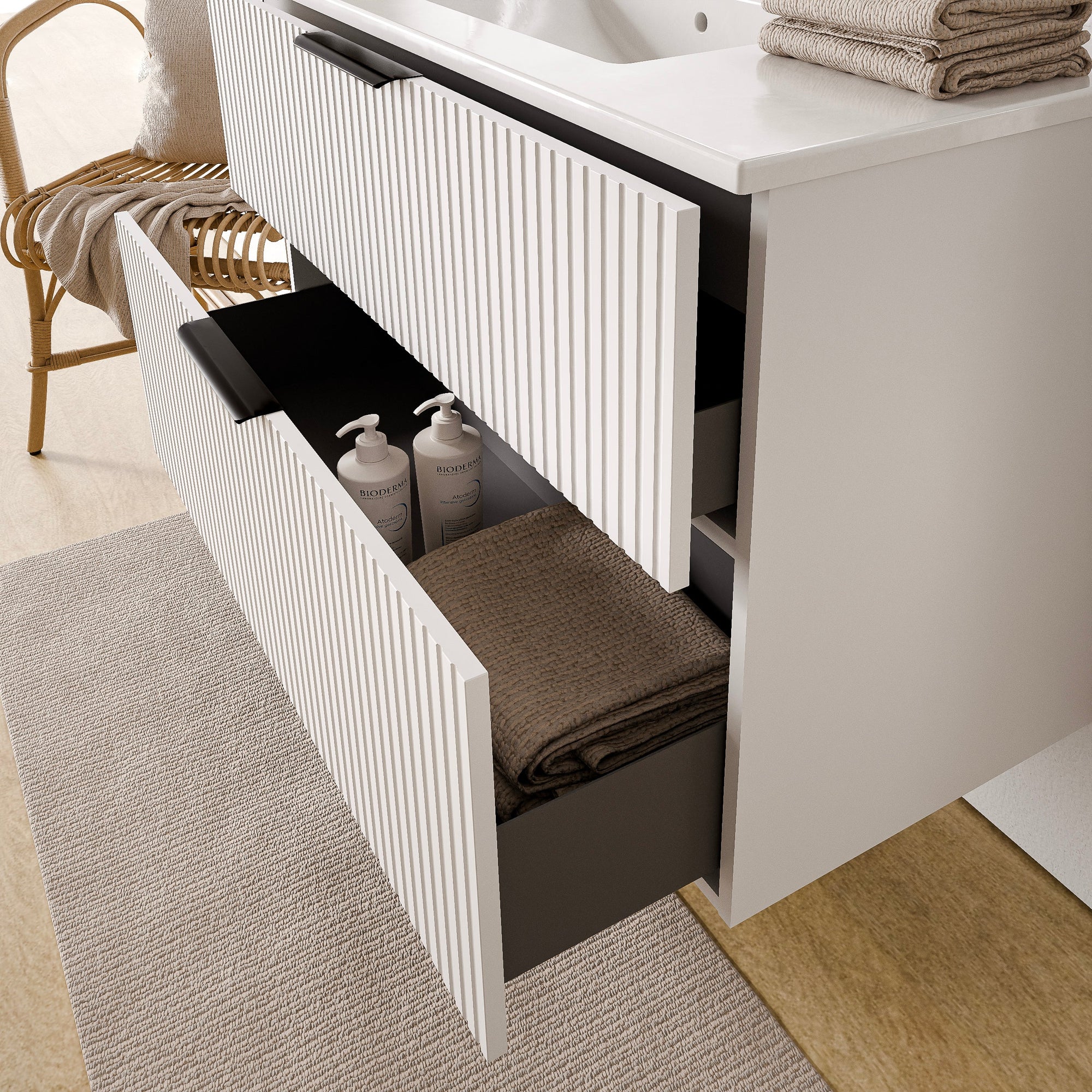 Ensemble de meubles de salle de bain TIM 100 cm avec lavabo