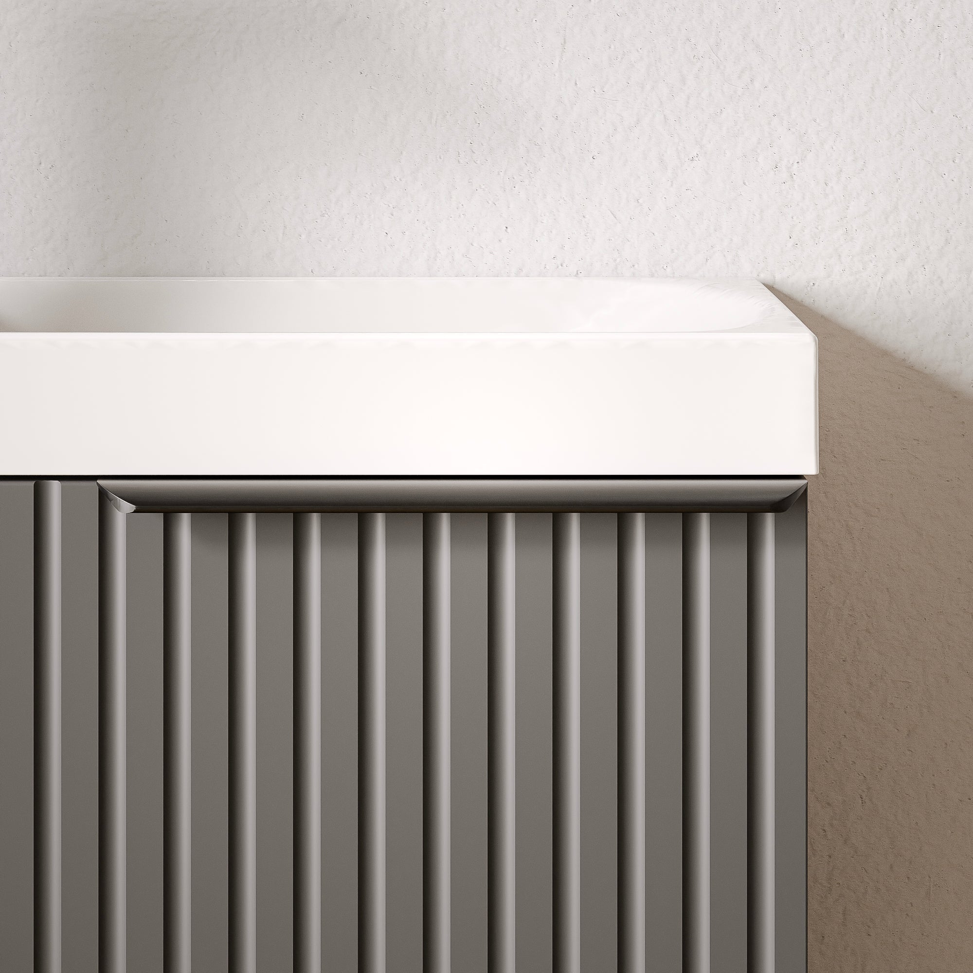 Ensemble de meubles de salle de bain WC invités TIM 40 cm avec lavabo