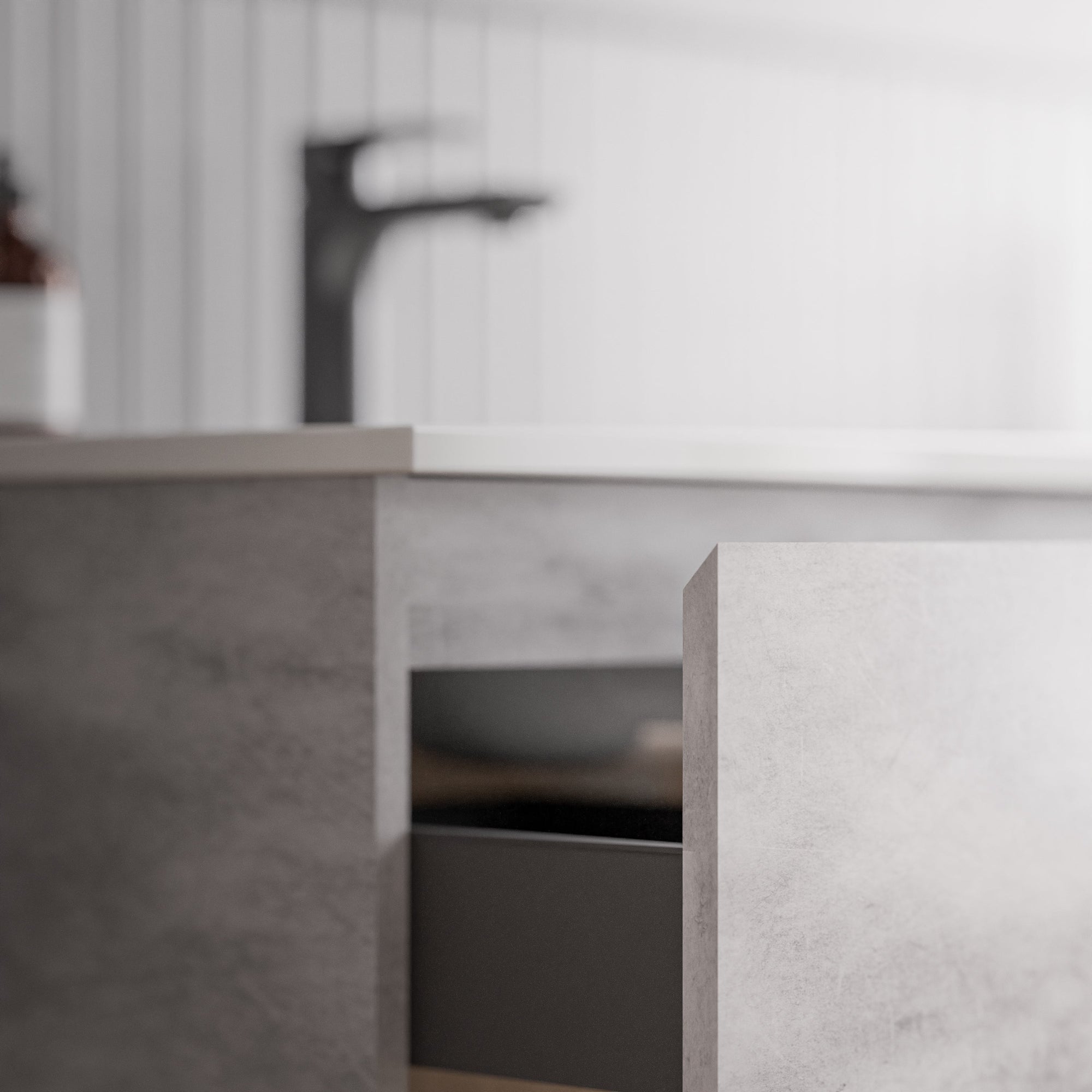 Ensemble de meubles de salle de bain AVA 60 cm avec lavabo