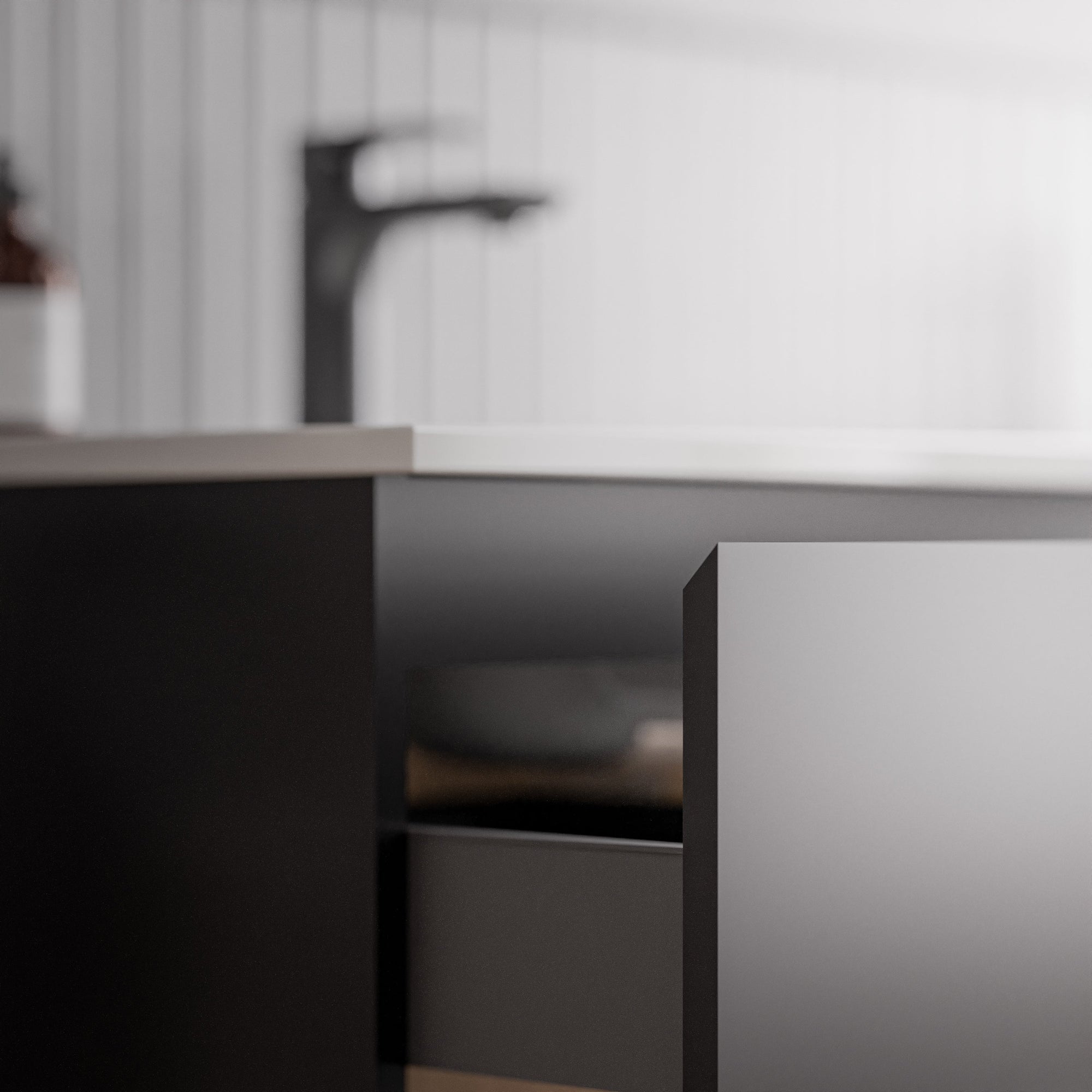 Ensemble de meubles de salle de bain AVA 100 cm avec lavabo