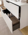 Ensemble de meubles de salle de bain TIM 80 cm avec vasque en céramique