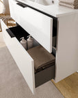 Ensemble de meubles de salle de bain TIM 80 cm avec vasque en céramique
