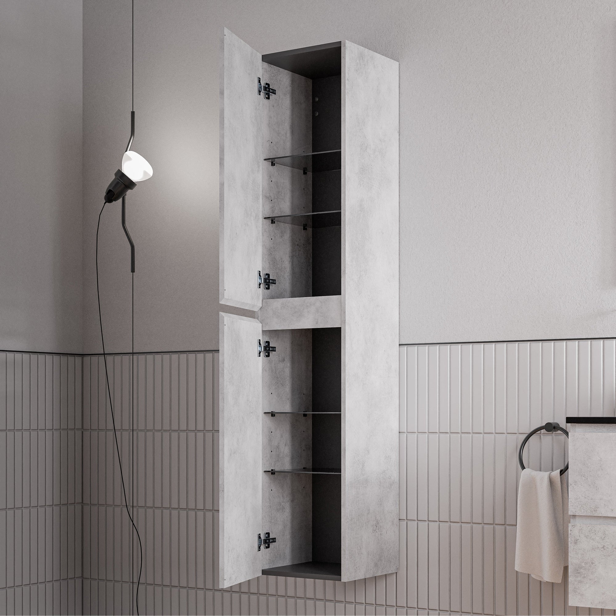 Ensemble de meubles de salle de bains AVA 80 cm avec lavabo