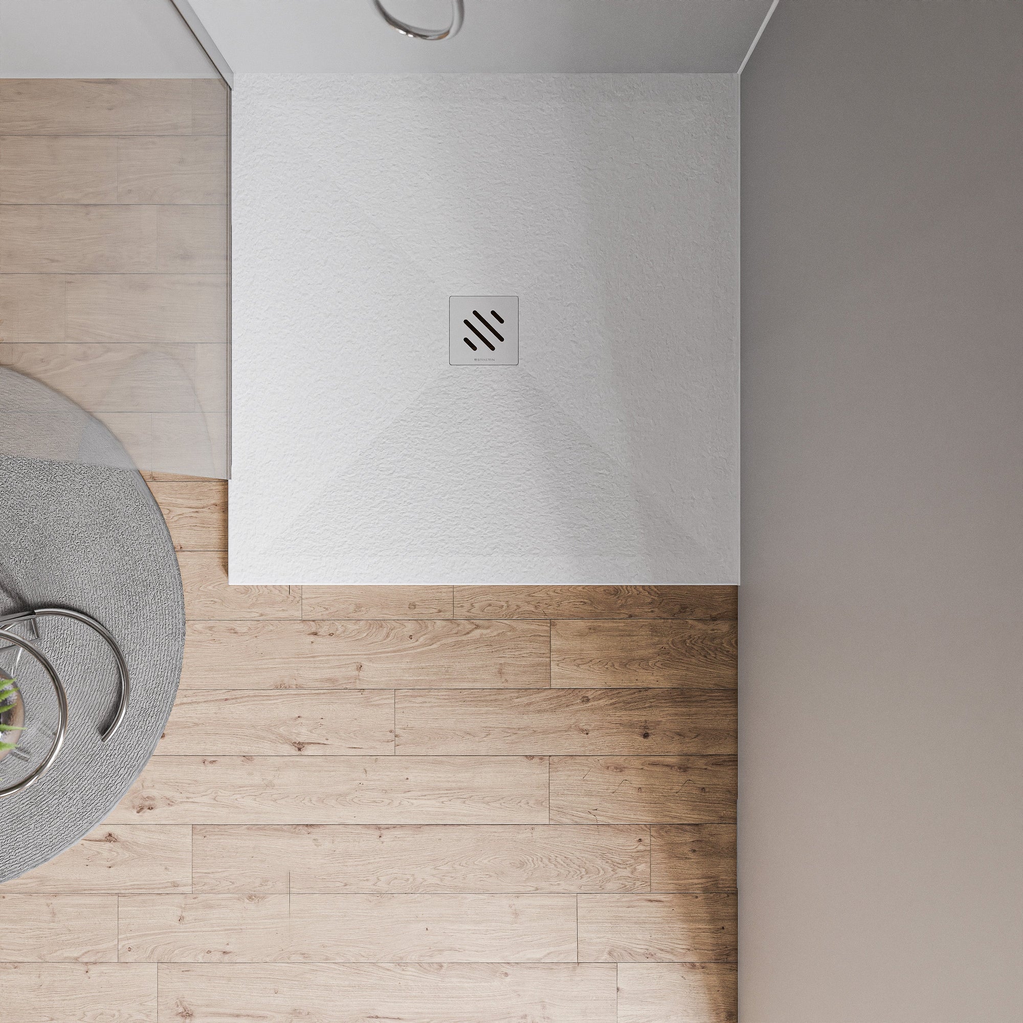 Receveur de douche plat en fonte minérale VIREO