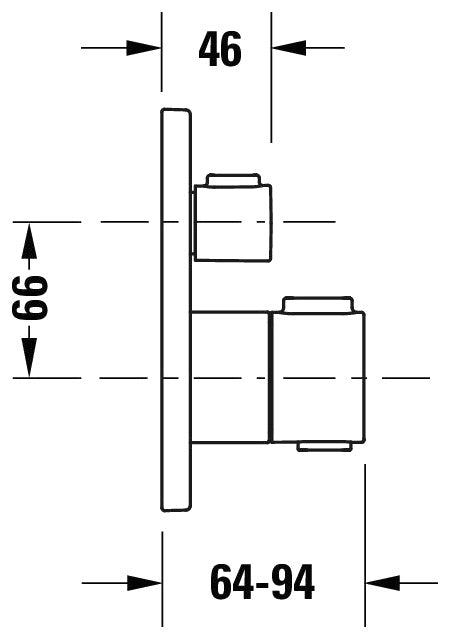 Thermostat encastré Duravit